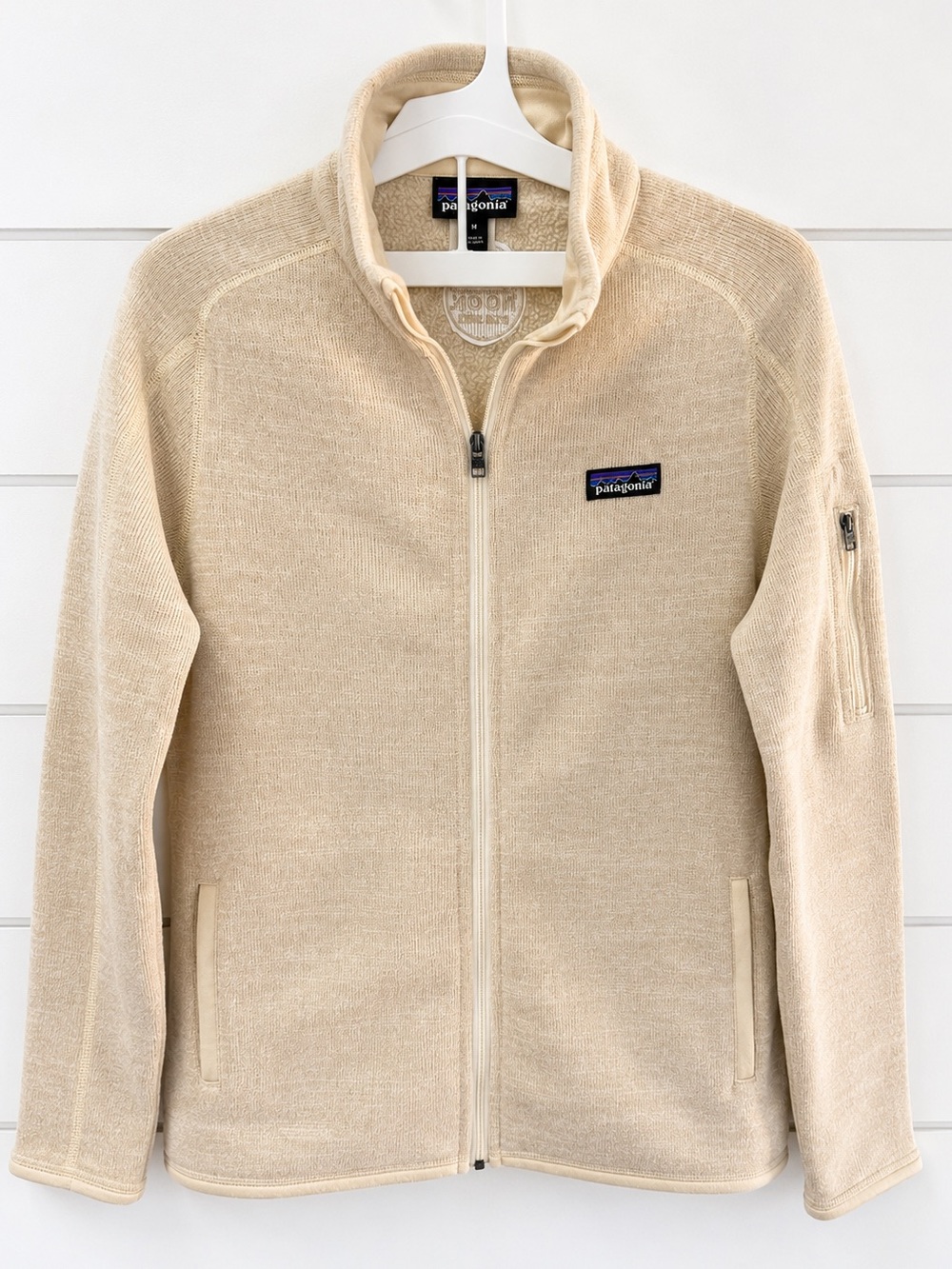 Patagonia Better Sweater Full Zip Jacket Cream Women’s Medium Fleece